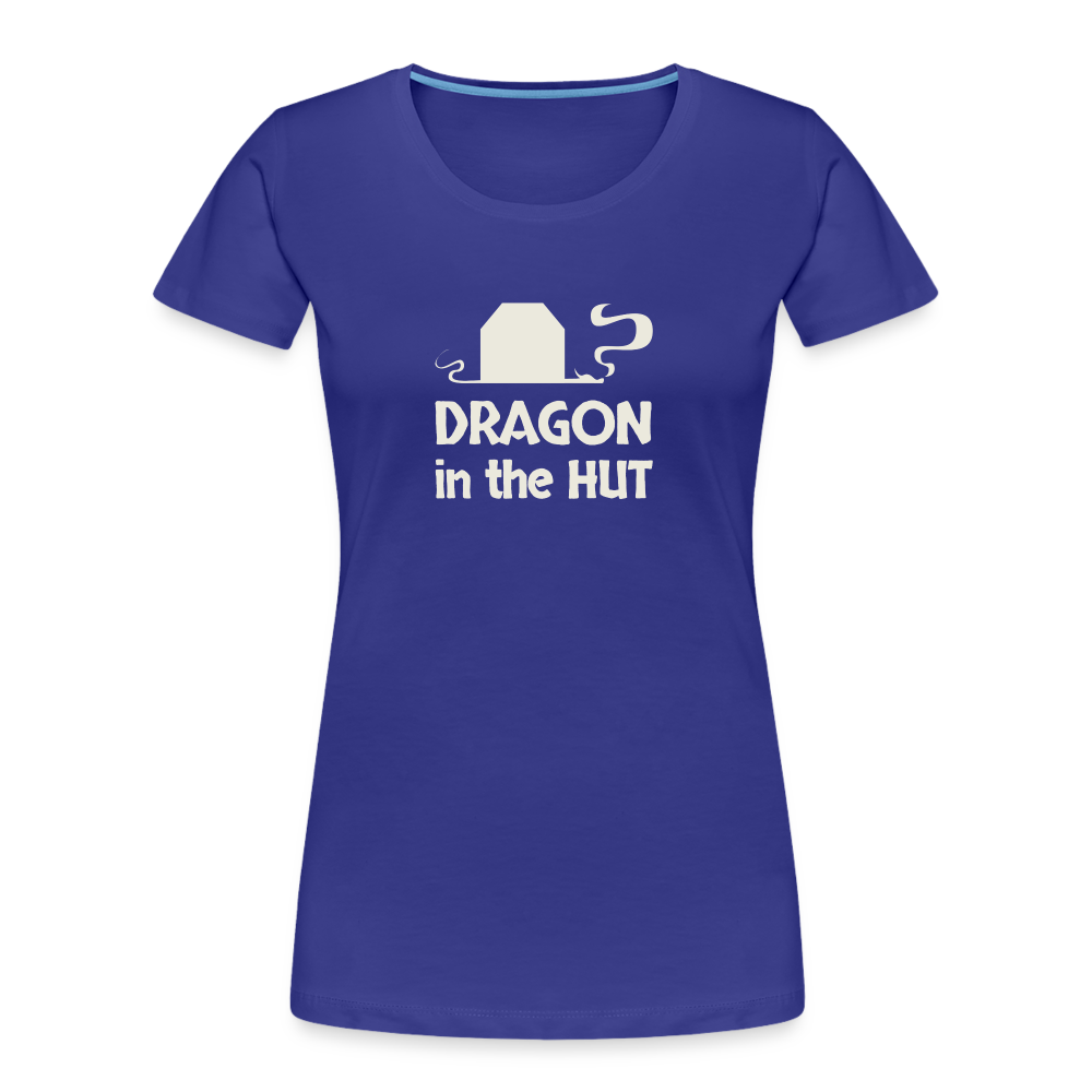 T-Shirt, light logo, Women, Organic - royal blue