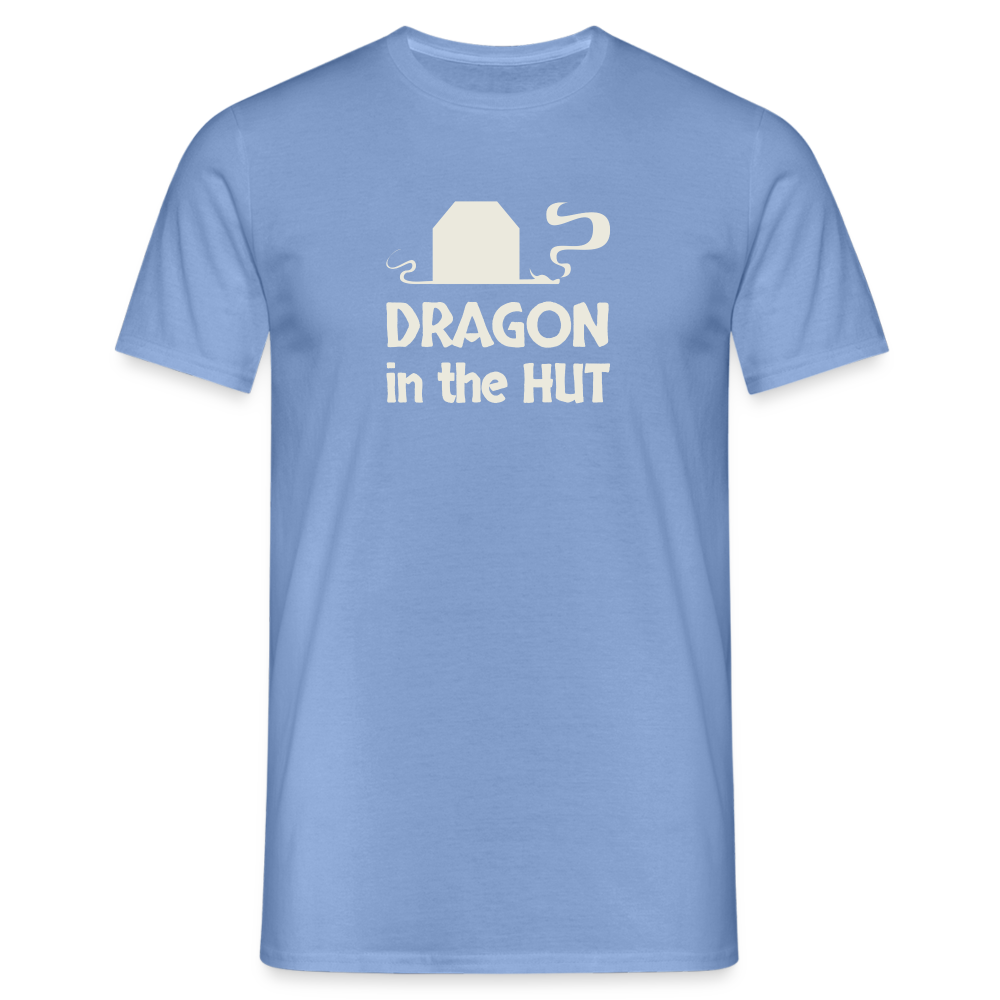 T-Shirt, light logo, Men - carolina blue