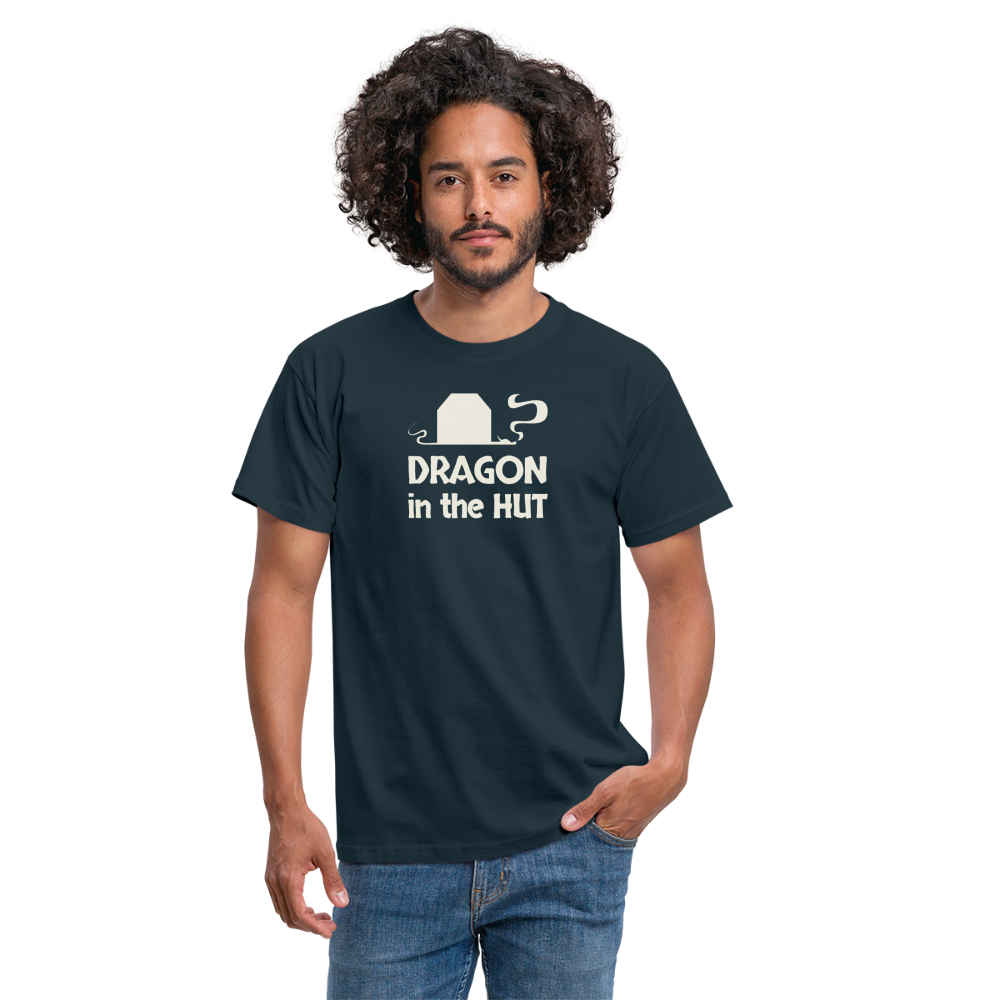 T-Shirt, light logo, Men - navy
