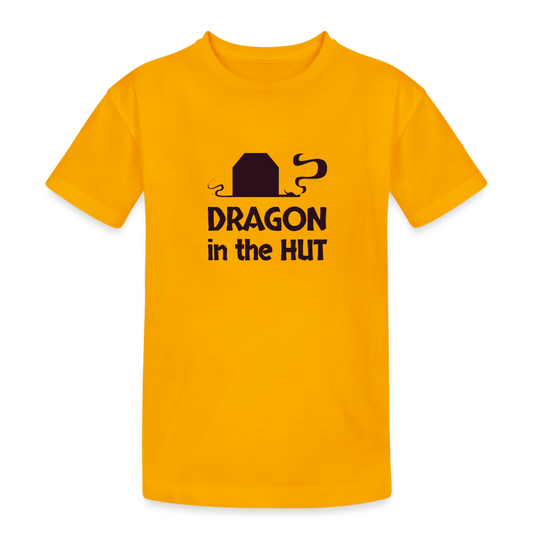 T-Shirt, dark logo, Kids - gold