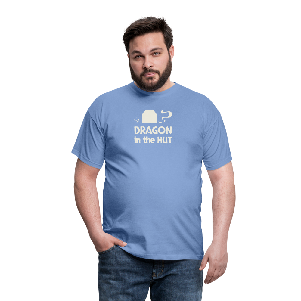 T-Shirt, light logo, Men - carolina blue