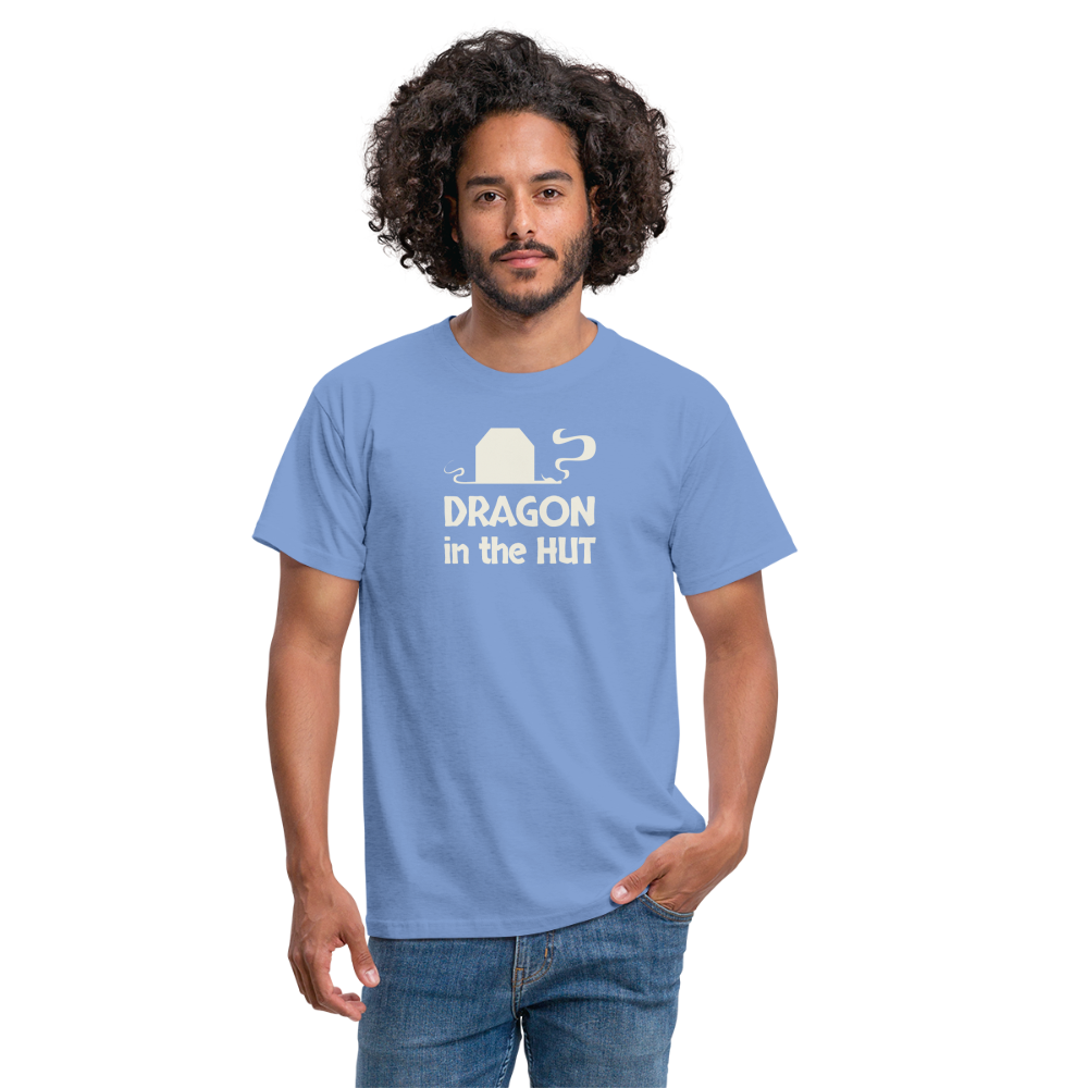 T-Shirt, light logo, Men - carolina blue