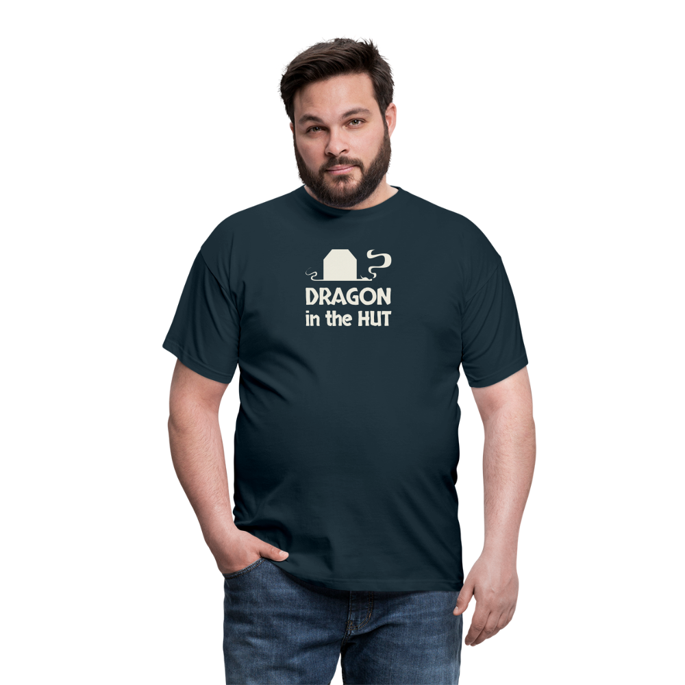 T-Shirt, light logo, Men - navy