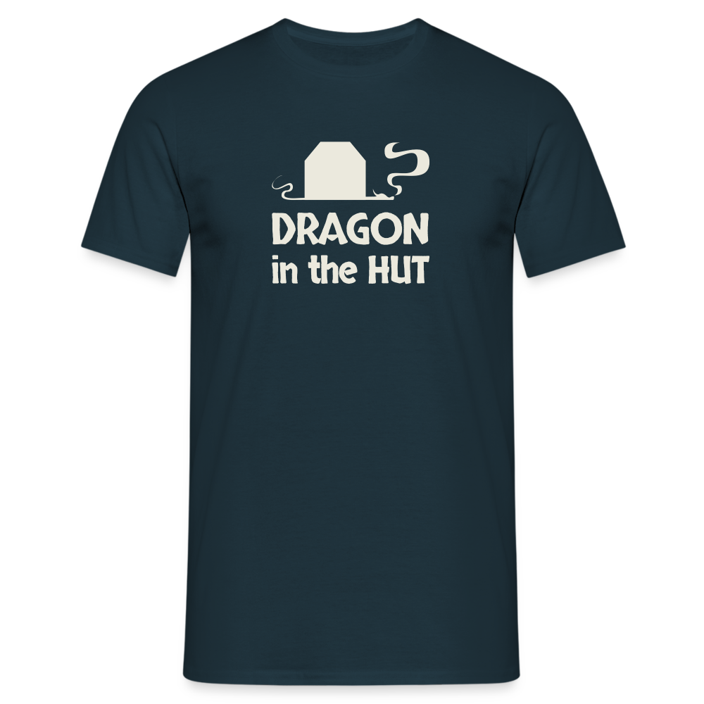 T-Shirt, light logo, Men - navy