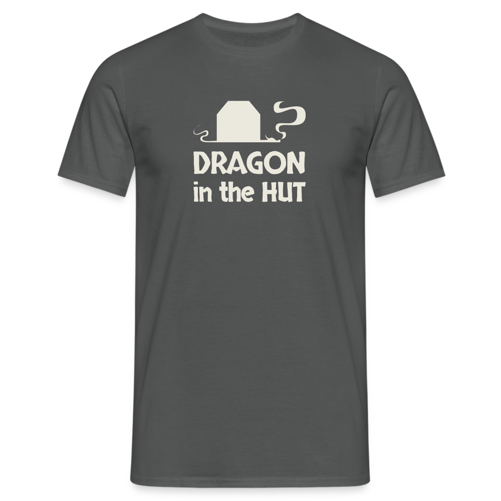 T-Shirt, light logo, Men - charcoal grey