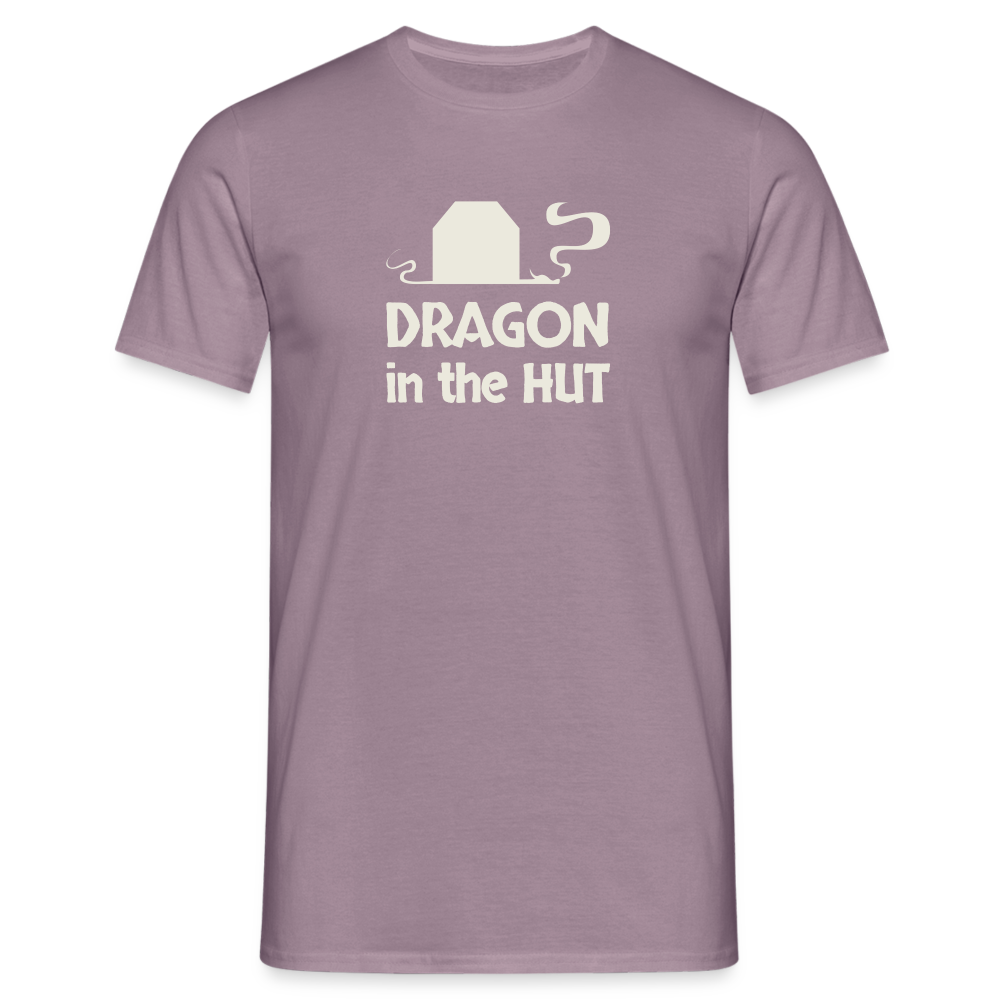 T-Shirt, light logo, Men - purple-grey