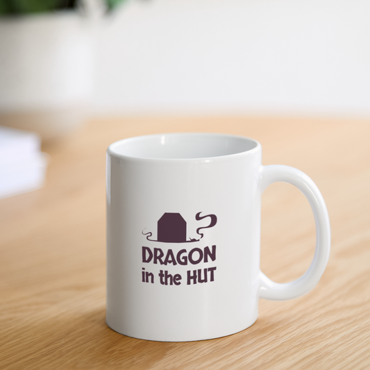 Mug, white, for left-handed - white