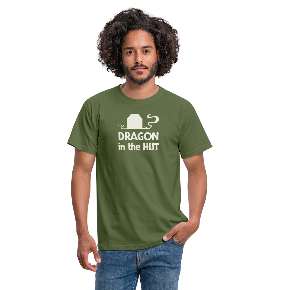 T-Shirt, light logo, Men - military green