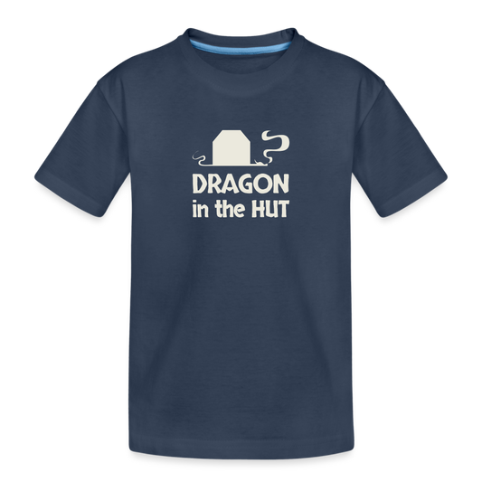 T-Shirt, light logo, Kids, Organic - navy