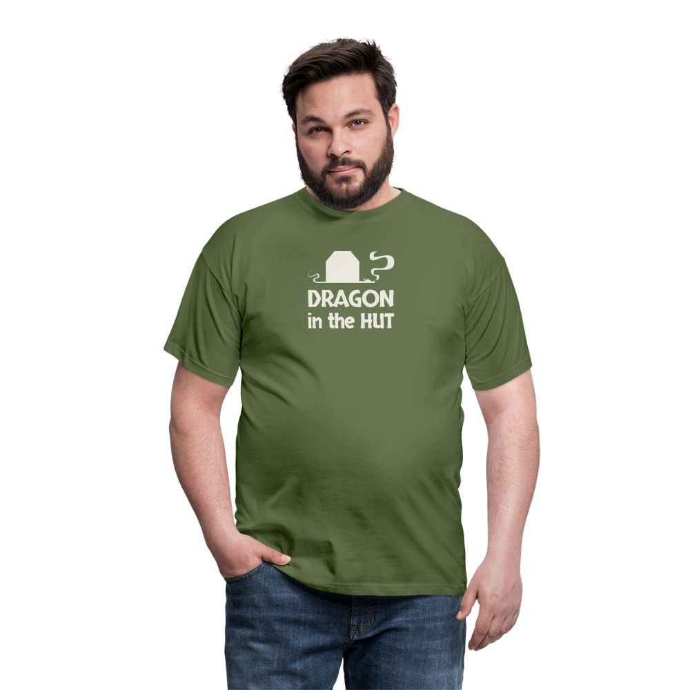 T-Shirt, light logo, Men - military green