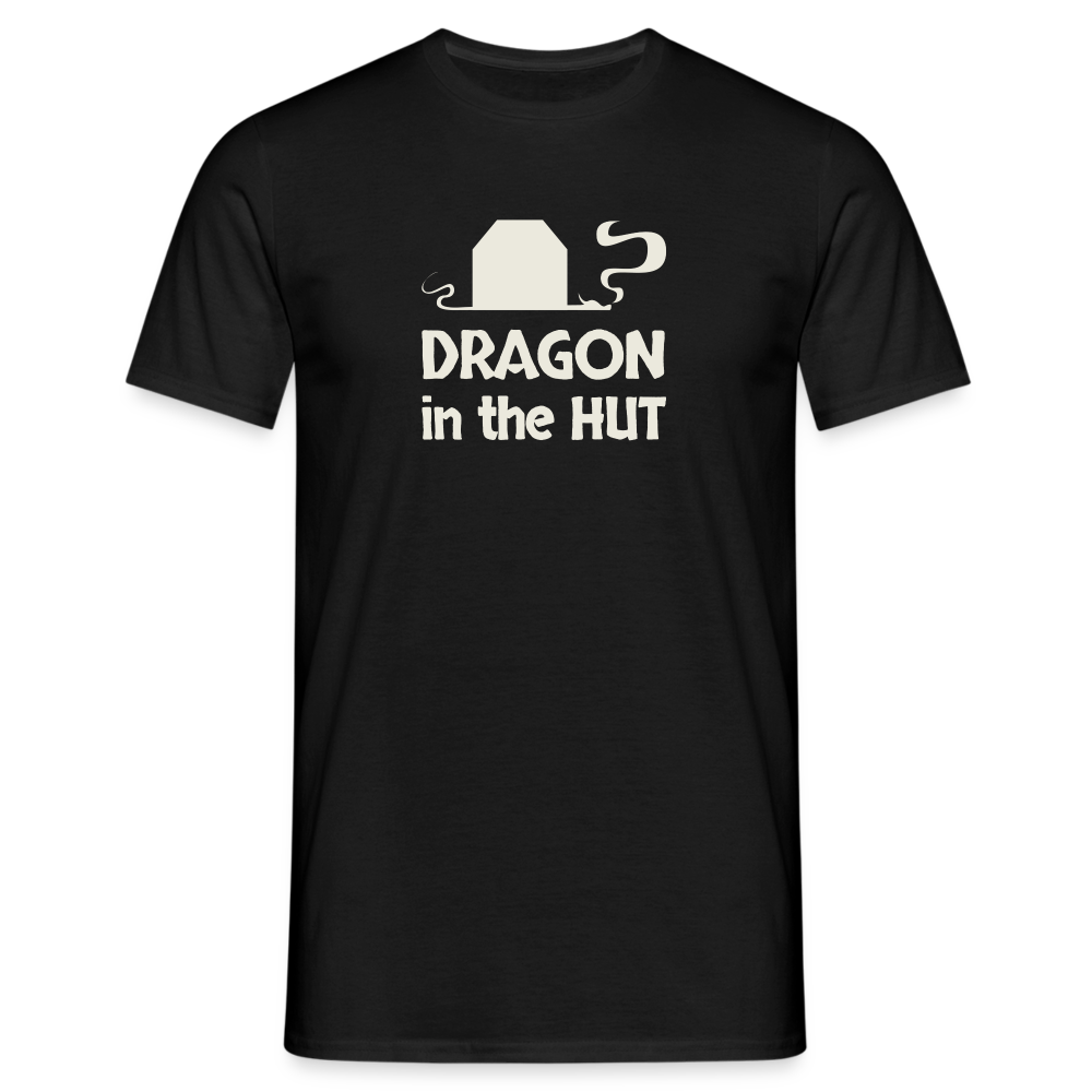 T-Shirt, light logo, Men - black
