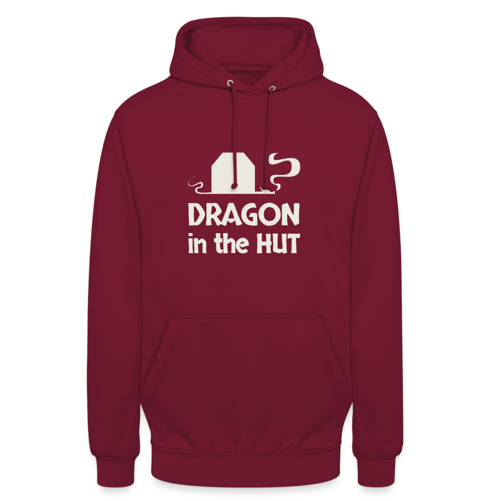 Unisex Hoodie, light logo - bordeaux