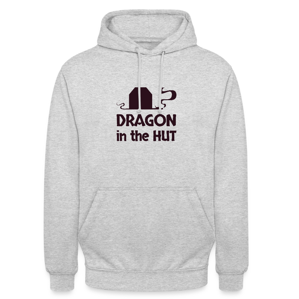 Unisex Hoodie, dark logo - light heather grey