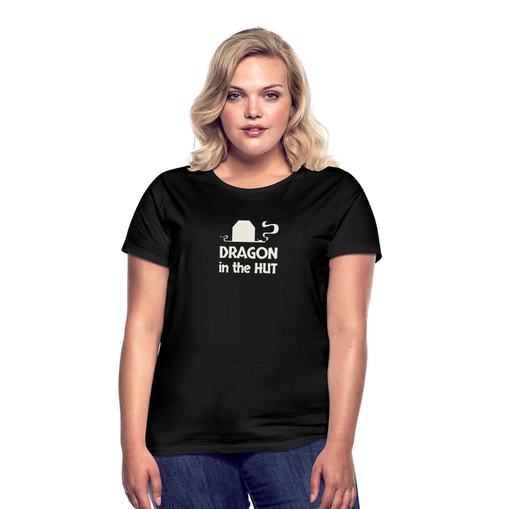 T-Shirt, light logo, Women - black