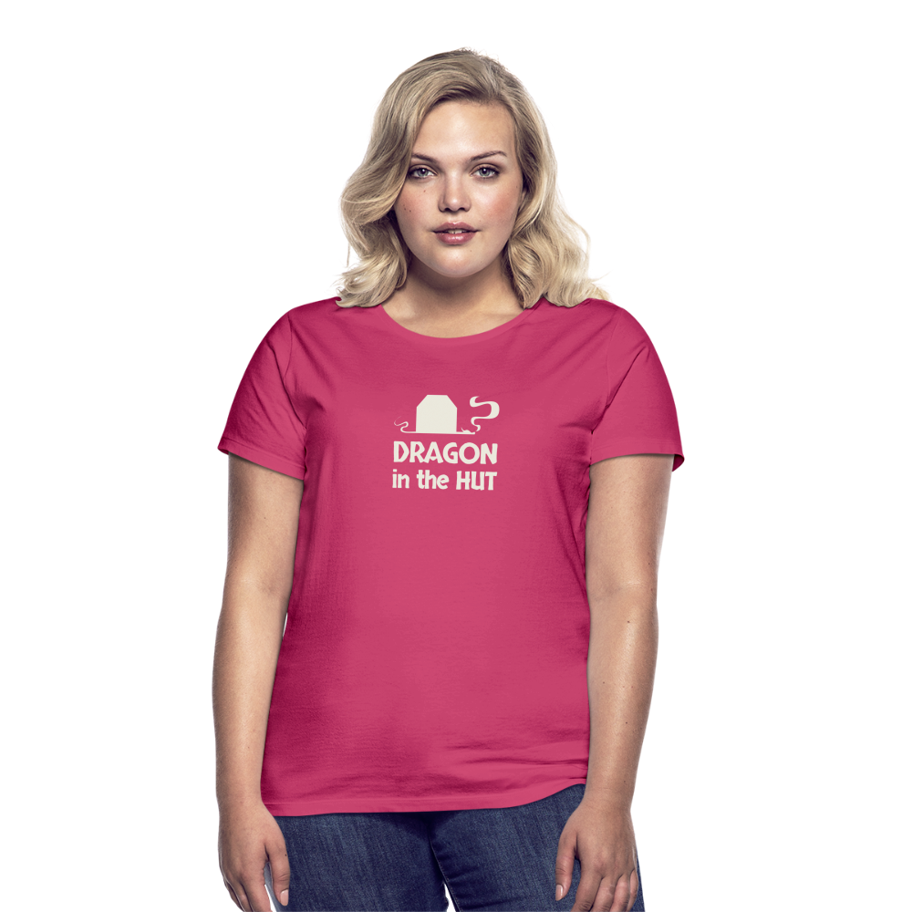 T-Shirt, light logo, Women - azalea