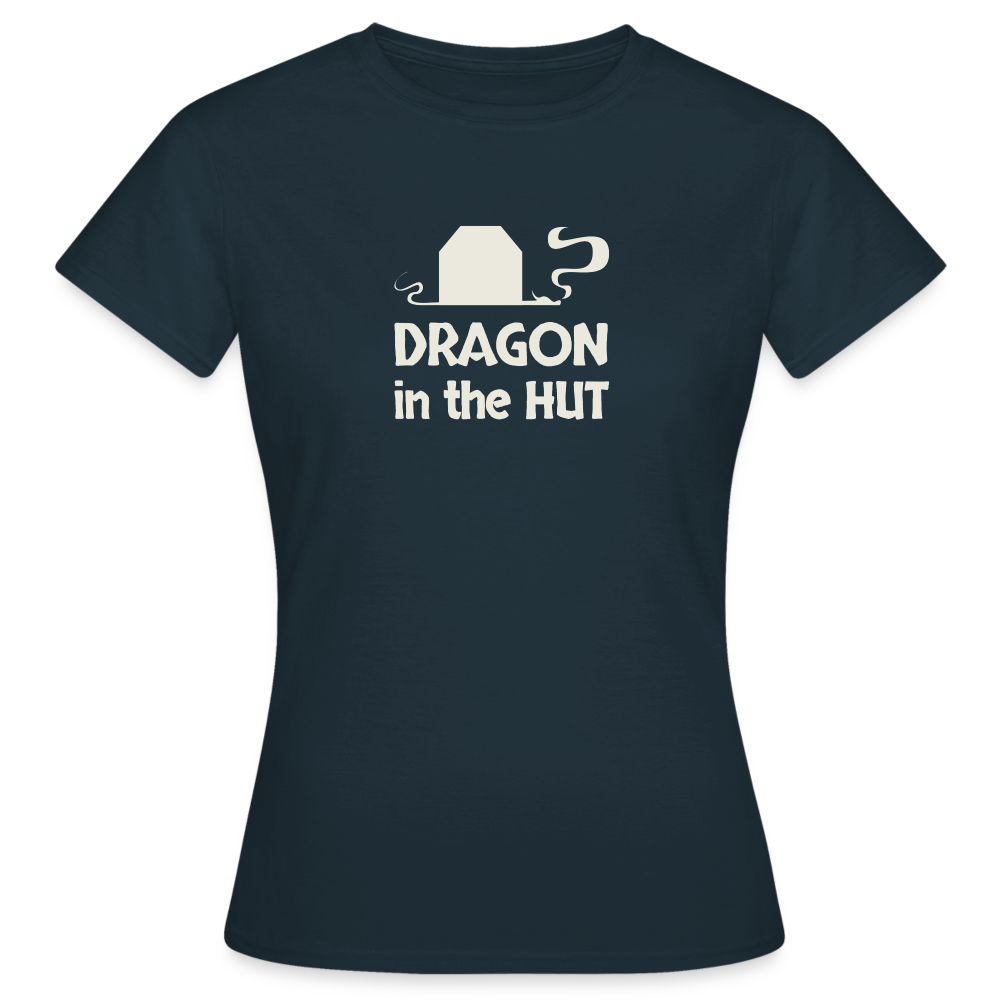 T-Shirt, light logo, Women - navy