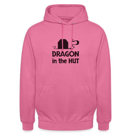 Unisex Hoodie, dark logo - pink
