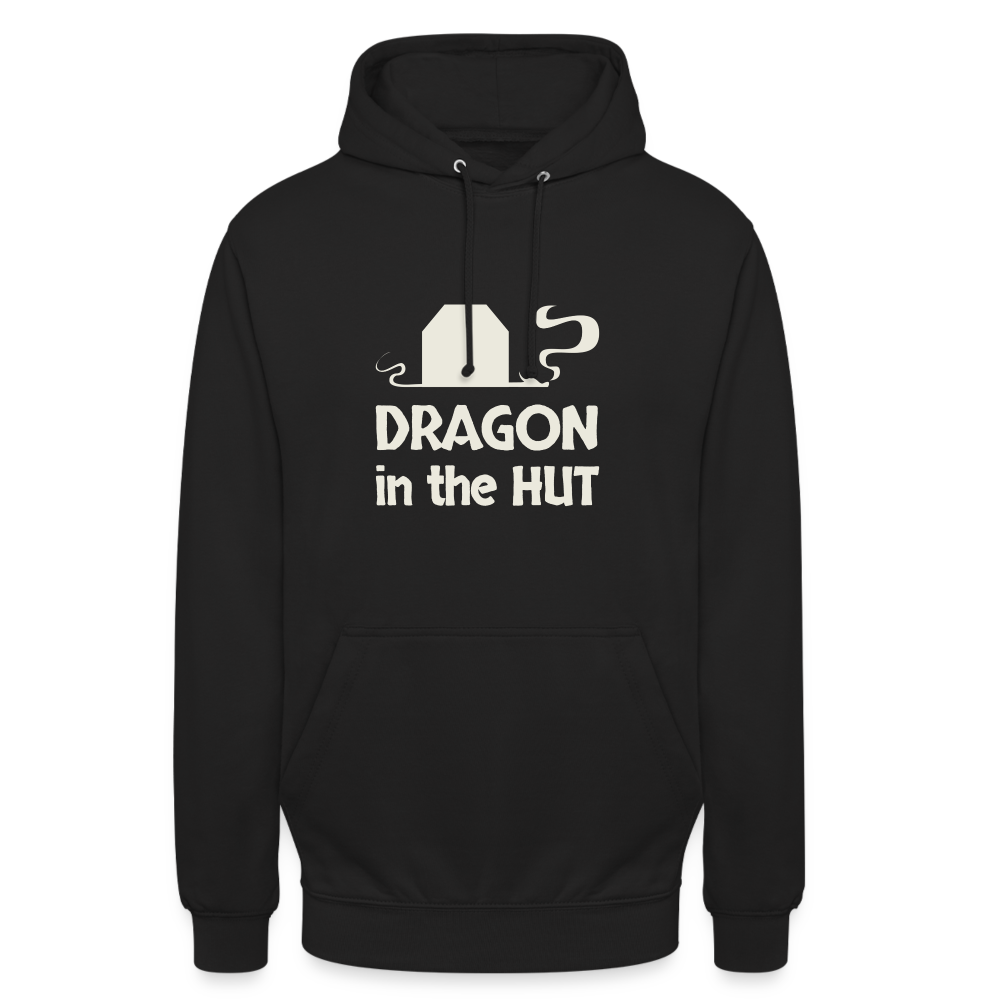 Unisex Hoodie, light logo - black