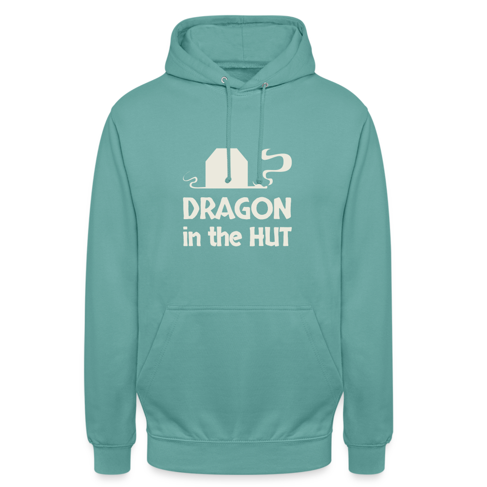 Unisex Hoodie, light logo - pastel turquoise