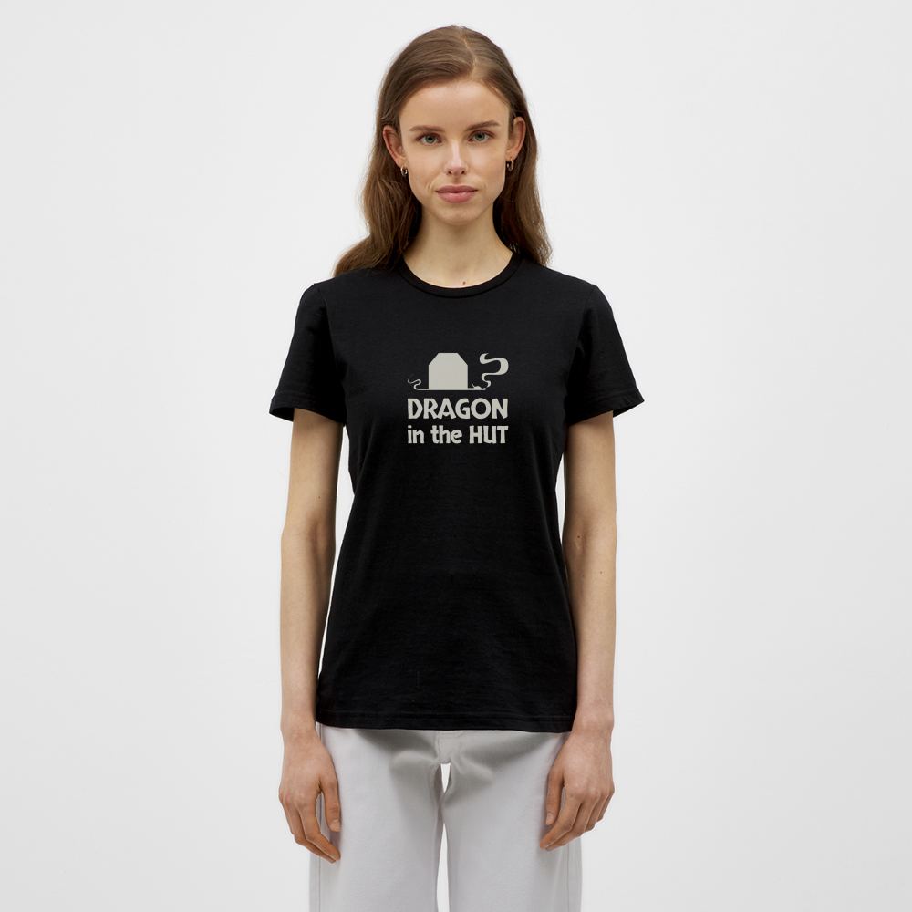 T-Shirt, light logo, Women - black
