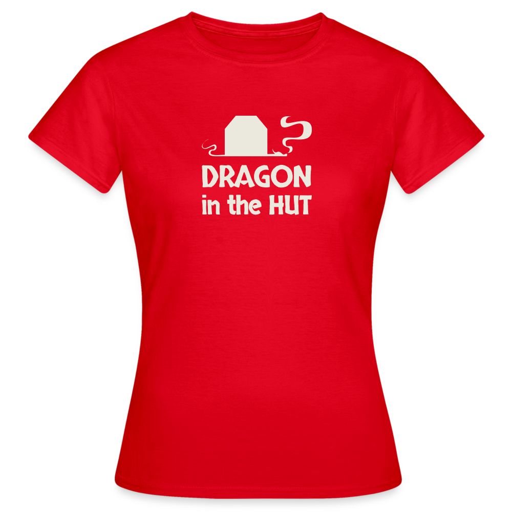 T-Shirt, light logo, Women - red