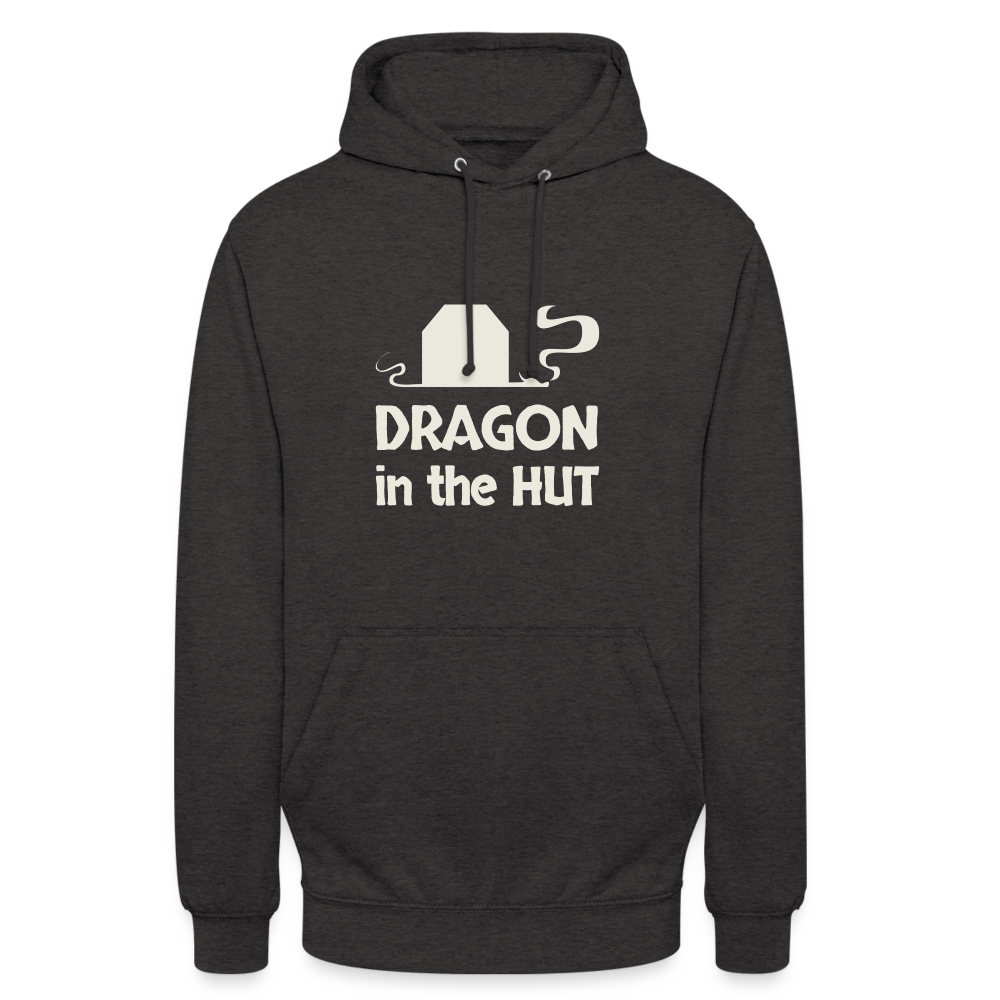 Unisex Hoodie, light logo - charcoal grey