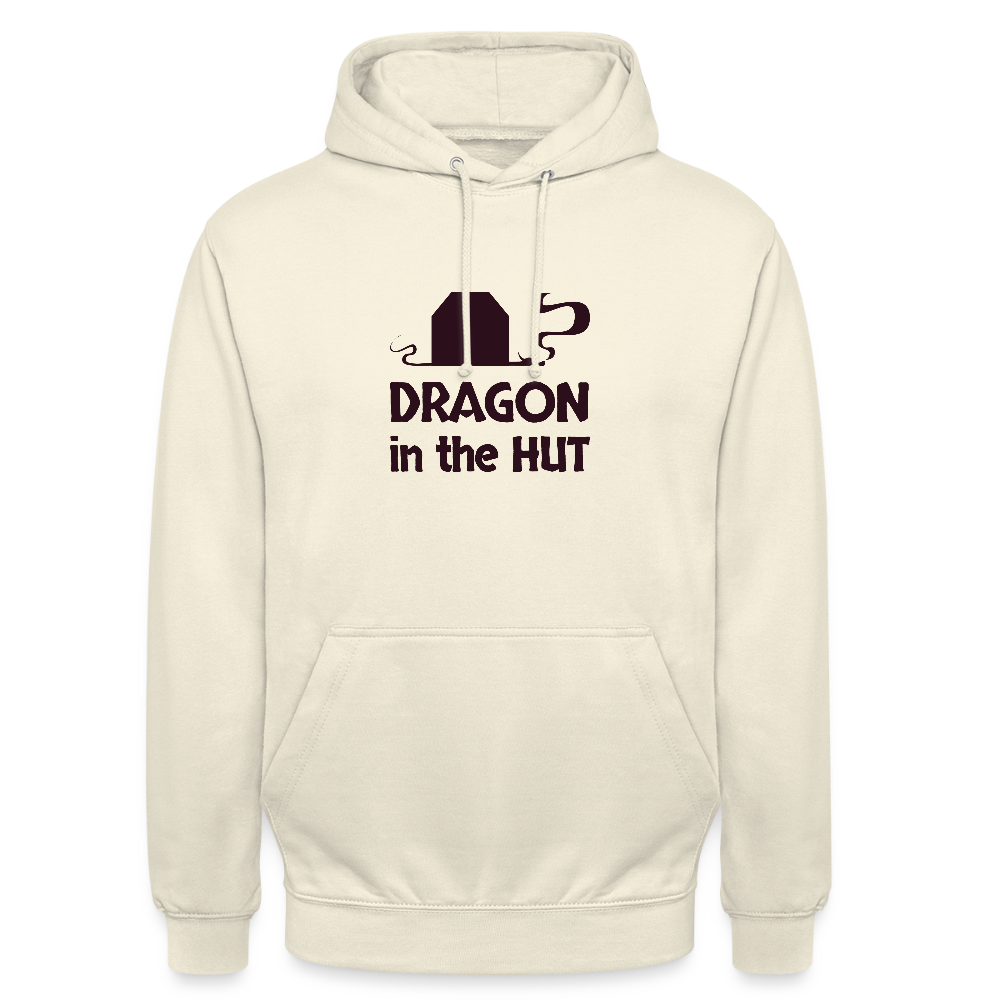 Unisex Hoodie, dark logo - vanilla